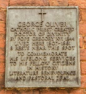 George Oliver Plaque - Public Domain